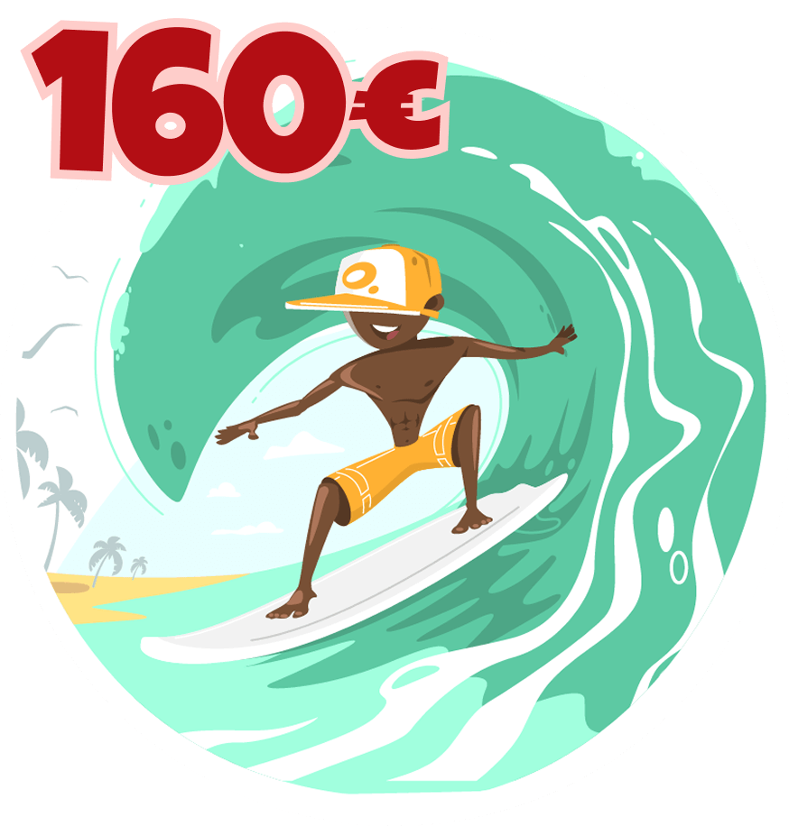 Campamentos de verano de surf para menores.