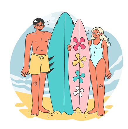Curso de surf para principiantes de dos días de duración