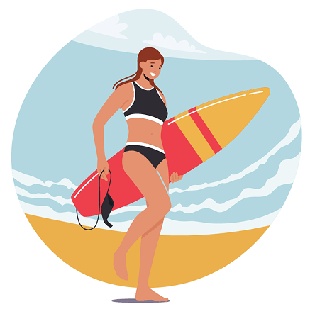 Curso de surf de un día de duración